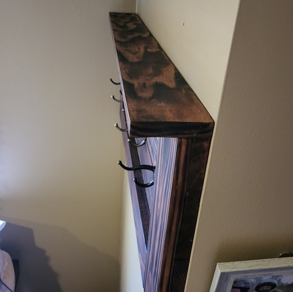 Handmade Wood Coat Rack - Picture 4 of 7